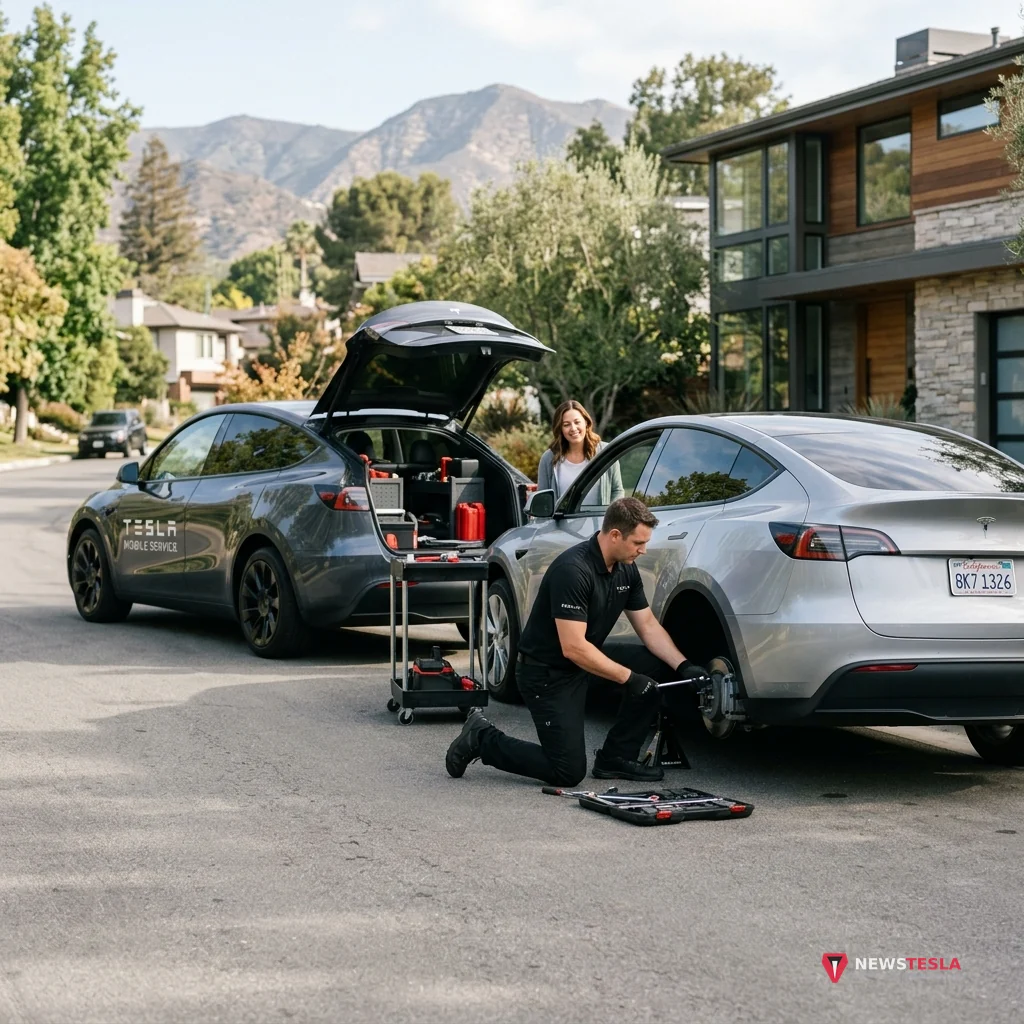 How Tesla Mobile Service Fleet Reduces Dealership Maintenance