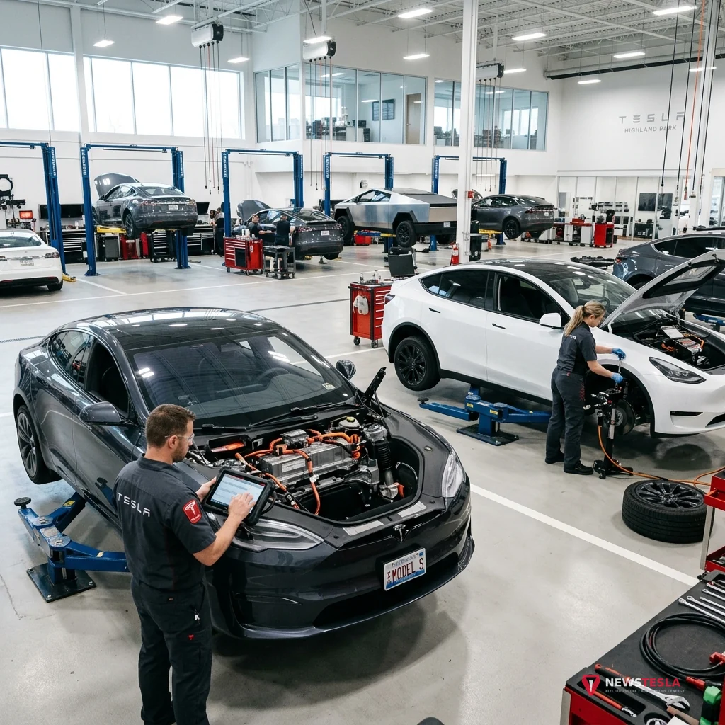 Tesla Service Highland Park Complete Technical Analysis