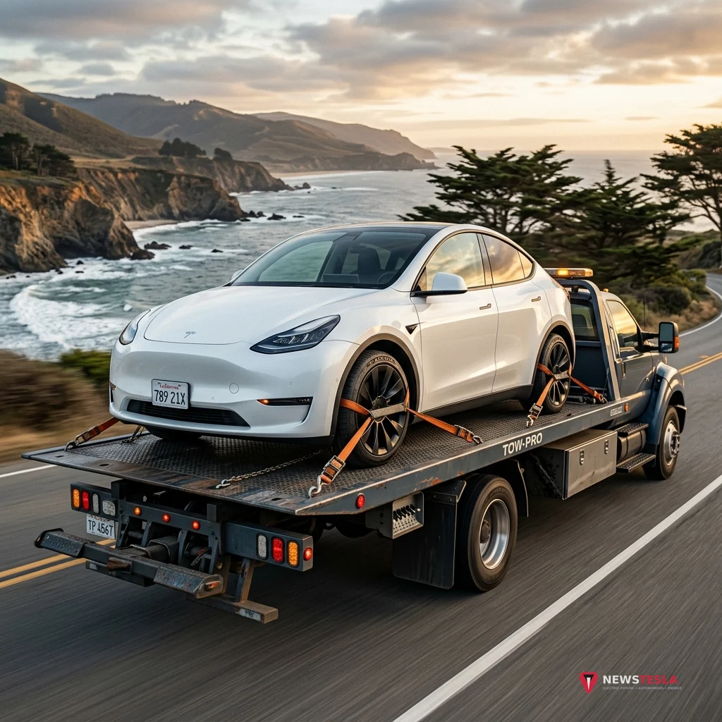 Towing Tesla On Flatbed Complete Technical Analysis