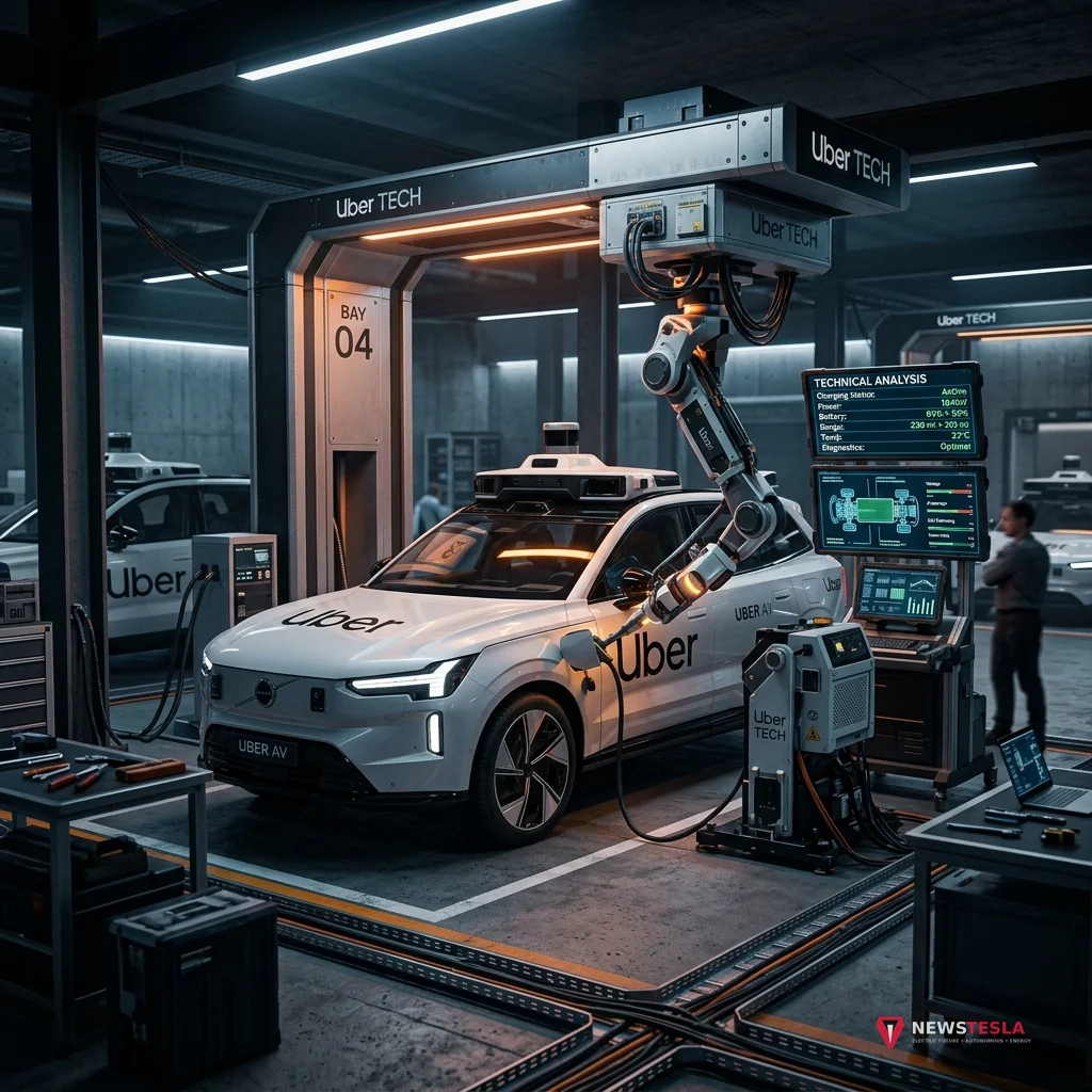 Uber Putting Ev Charging Robotaxis Complete Technical Analysis